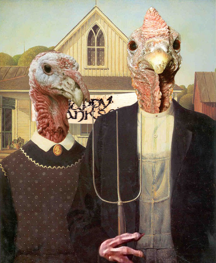 American Gothic Thanksgiving