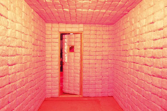 cotton candy house by Jennifer Rubell