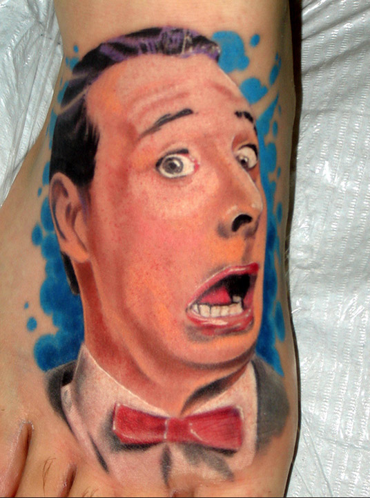 Peewee tattoo foot