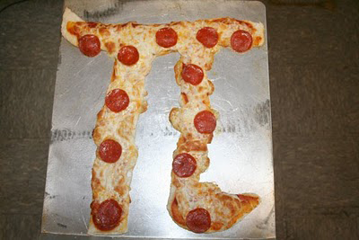 Pizza shaped like Pi