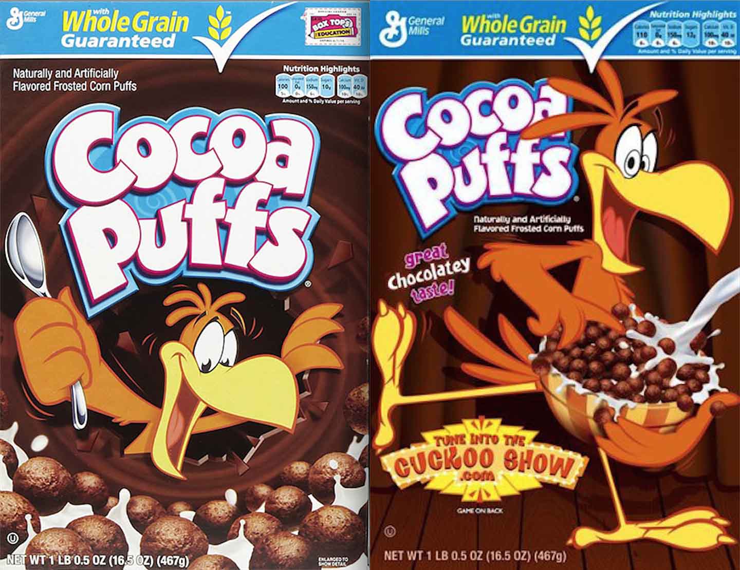 Cocoa Puffs eye comparison - Pee-wee's blog