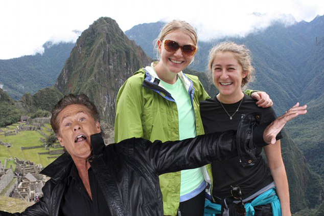 photo bombing with The Hoff