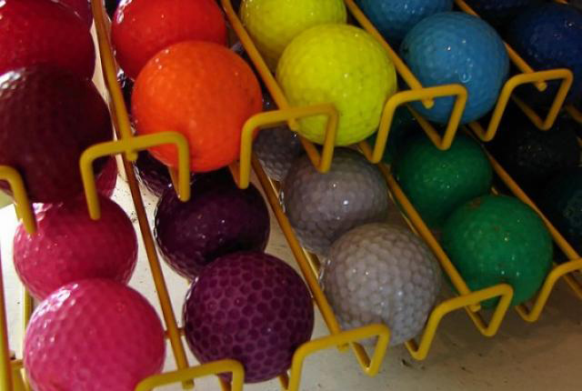 miniature golf balls