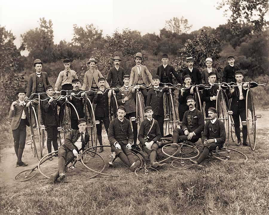 High Wheel Bicycle Club Group Photo – circa 1895