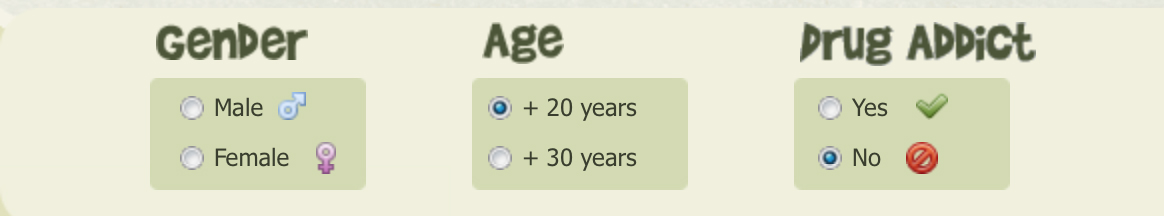 gender age drugs