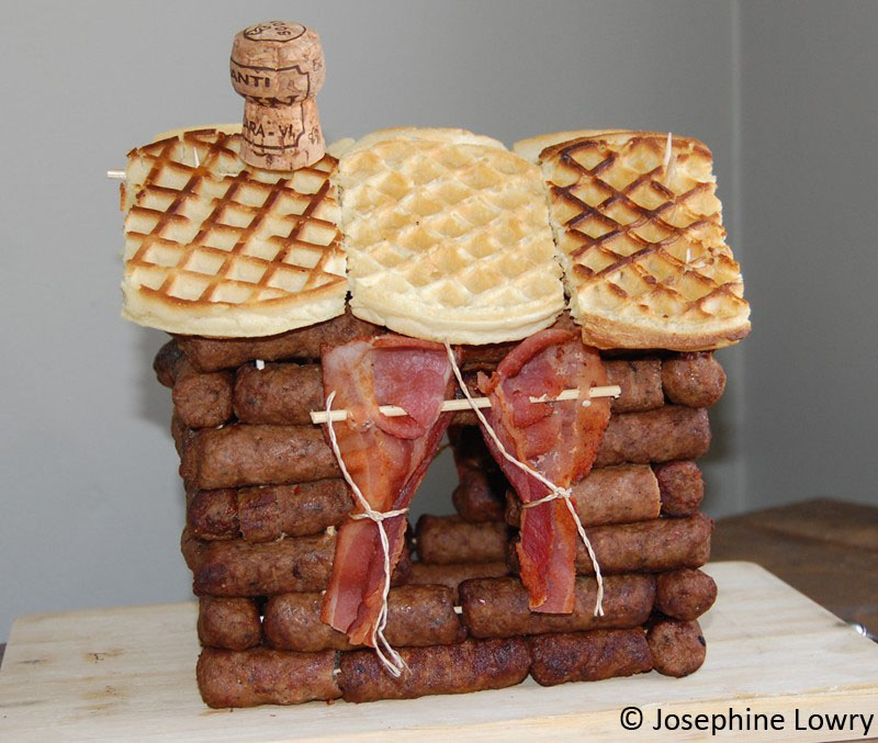 sausage log cabin by Josephine Lowry