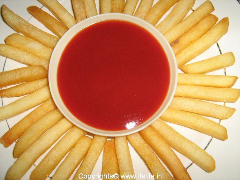 french fries sunburst