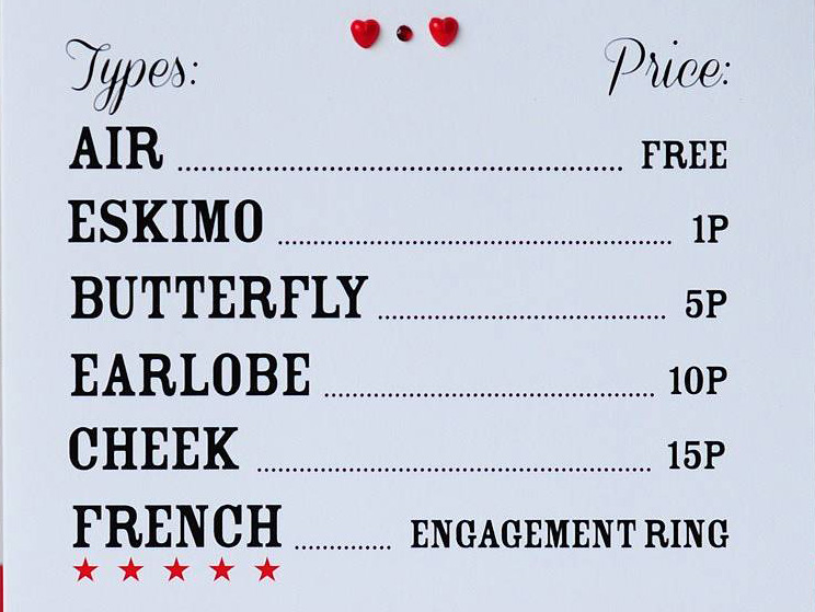 kissing booth prices