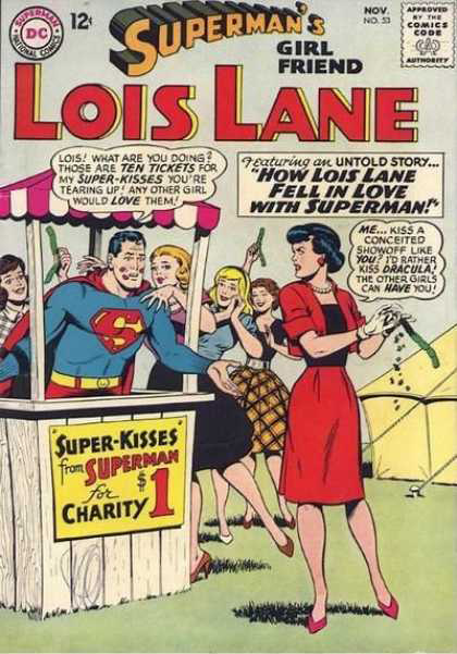 superman & lois lane kissing booth