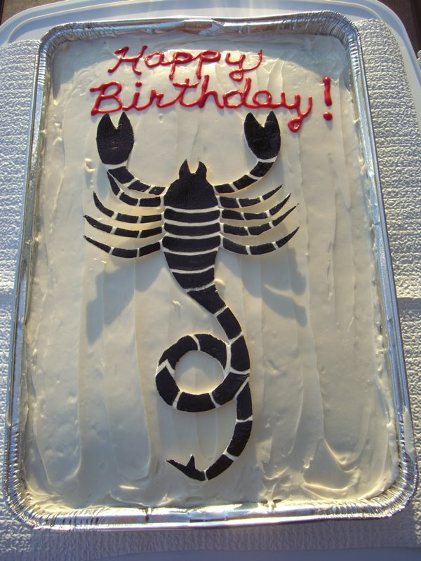 Scorpio cake