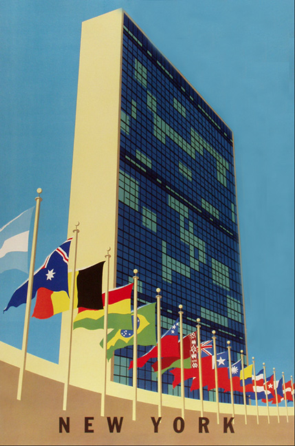 United Nations painting