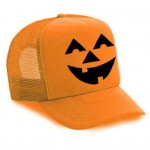 jack o lantern trucker hat