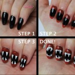 vampire nail art