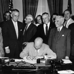 Eisenhower signs veterans day doc