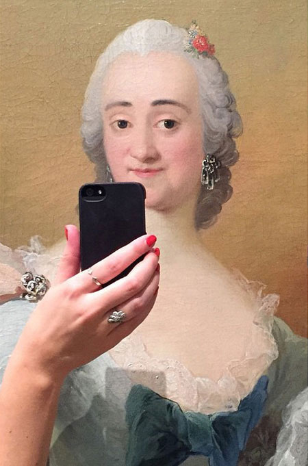Museum Paintings Taking Selfies #2