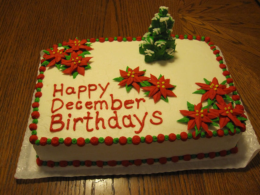 12-1-14 December birthdays cake