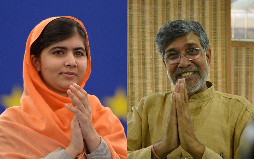Malala Yousafzai & Kailash Satyarthi Nobel prize 2014 #2