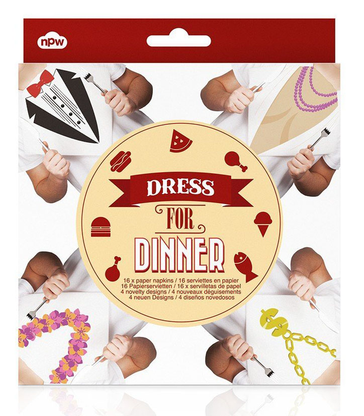 dress for dinner necktie napkins