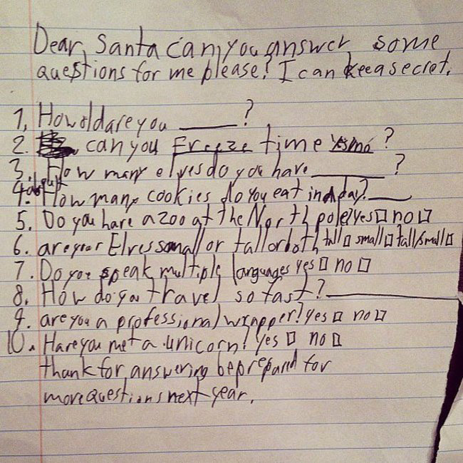 kids santa letters #2