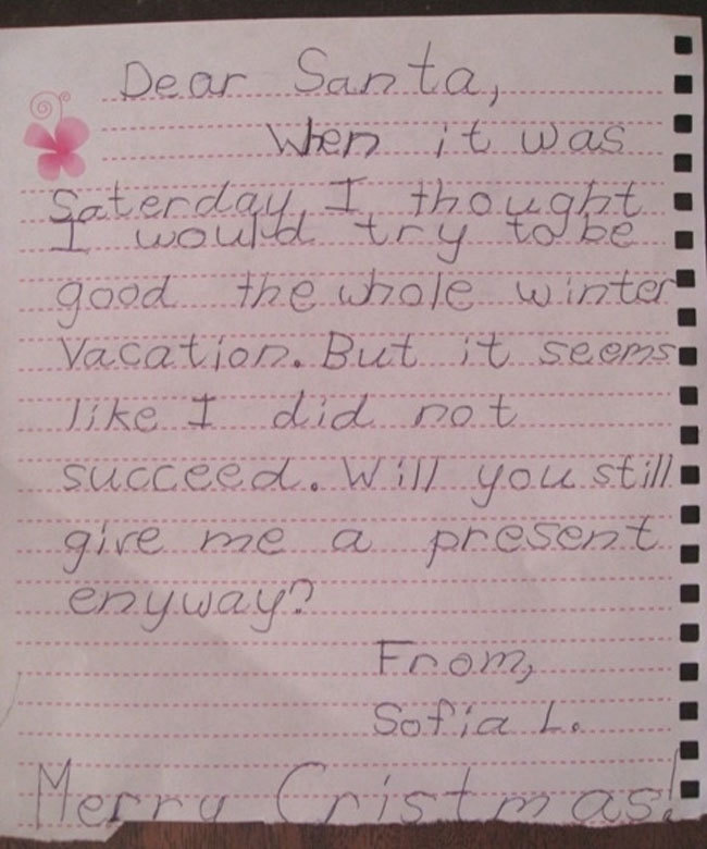 kids santa letters #7