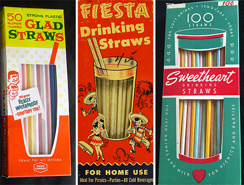 Drinking Straw Boxes with Die Cut Window Design