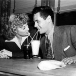 Lucy and Ricky drinking from straws