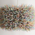 drinking straw hanging lamp