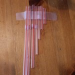 flute made of drinking straws