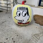 @BuffaloHager Pee-wee painted pumpkin Halloween 2021