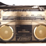 Boombox with speakers