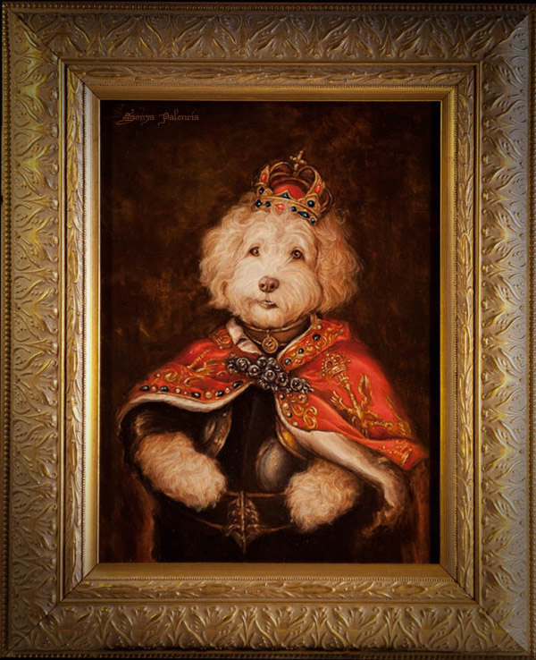 Royal dog portrait