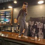 Emily Back Pee-wee on bar Halloween 2021