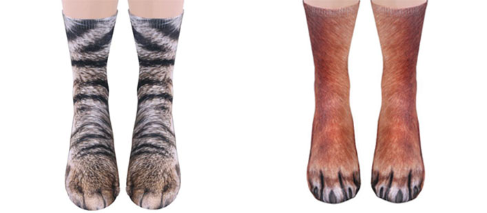 Socks That Look Like Pet Paws!! - Pee-wee's blog