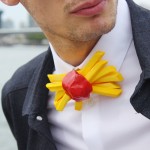French fries and ketchup bowtie