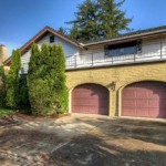 Front of suburban house