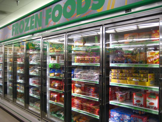 Frozen foods section