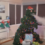 Godzilla Treezill smoking tree