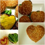 Heartshaped hamburgers