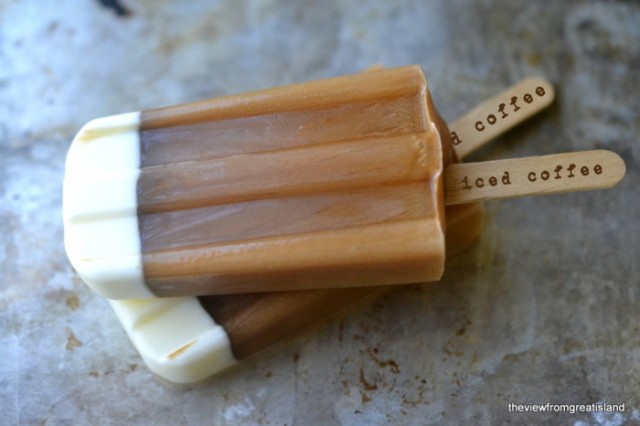 Icedcoffee popsicles