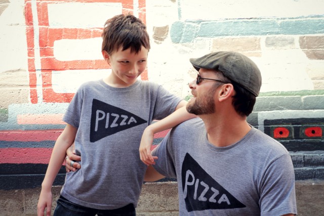 PIzza Matching tees