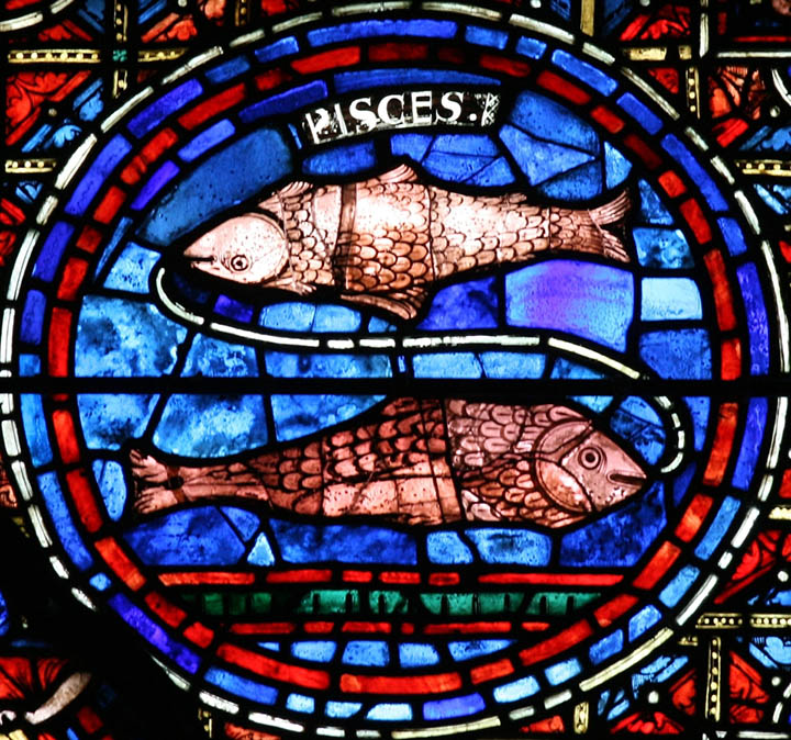 Zodiac Window (c.1220): Pisces