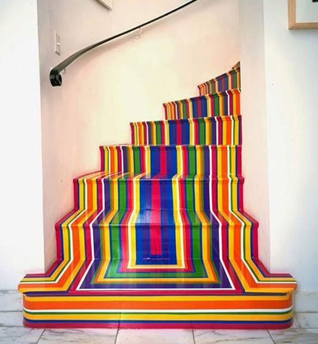 Rainbow-stairs - Pee-wee's blog