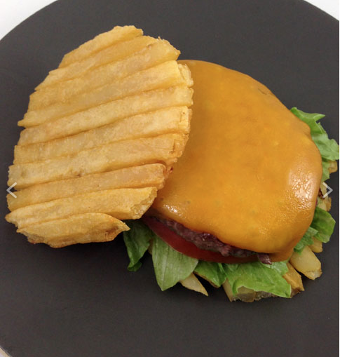 French fry burger bun