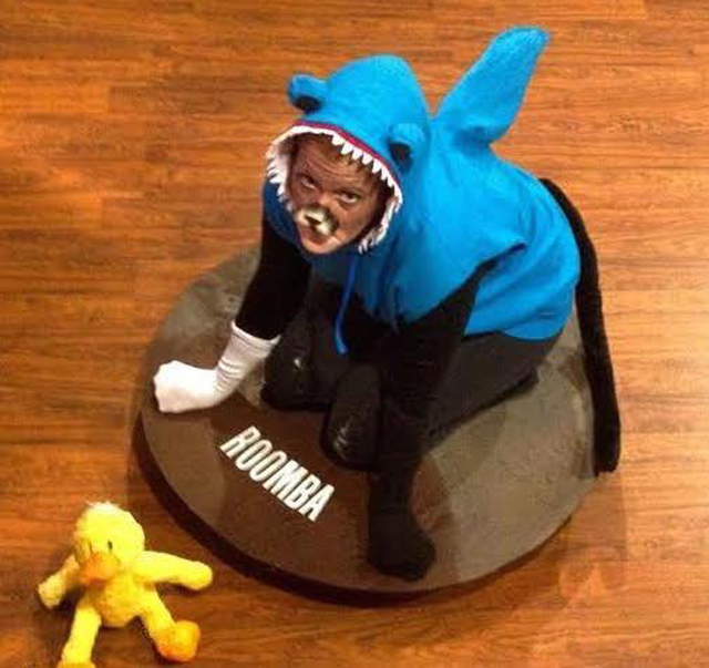 Shark-duck-roomba-costume