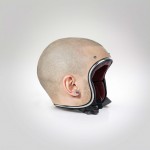 Shaved head helmet