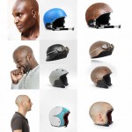 Shaved head helmet 2