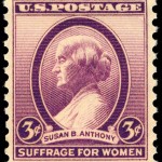 Susan B Anthony #15 Susan_B_Anthony_3cent commemorative stamp 1936 issued on the 16th anniversary of ratification of the 19th amendment allowing women to vote