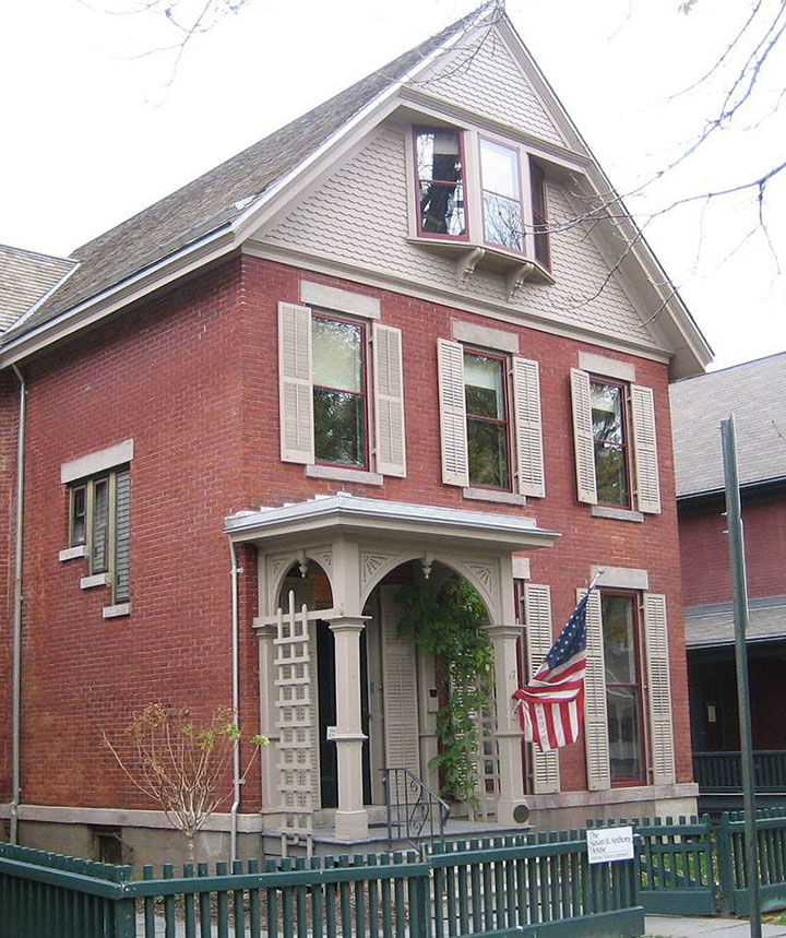 Susan B Anthony #3 The house that Susan B. Anthony shared with her sister in Rochester  She was arrested here for voing