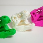T rex skull shower head 3 colors