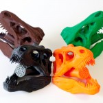 T rex skull shower head 4 colors